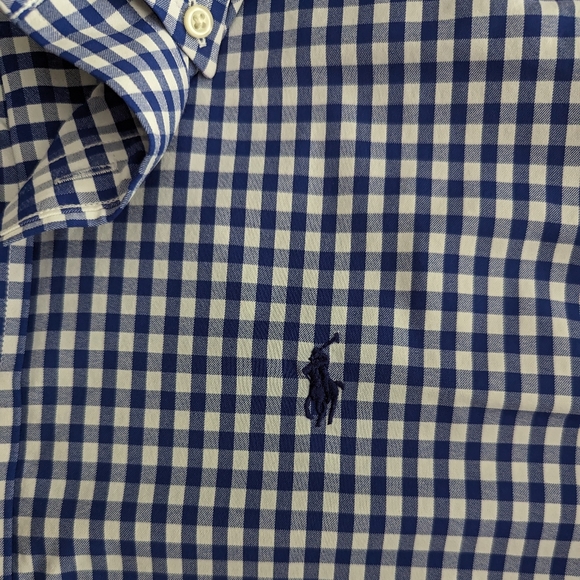 Polo Ralph Lauren men's medium performance button down shirt poly - Picture 2 of 4